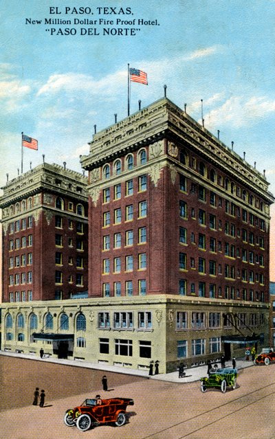 パソデルノルテホテル、エルパソ、テキサス、アメリカ合衆国、c1916 作： Unbekannt