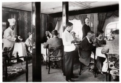 乗客用食堂、ツェッペリンLZ 127グラフツェッペリン、1933 作： Unbekannt