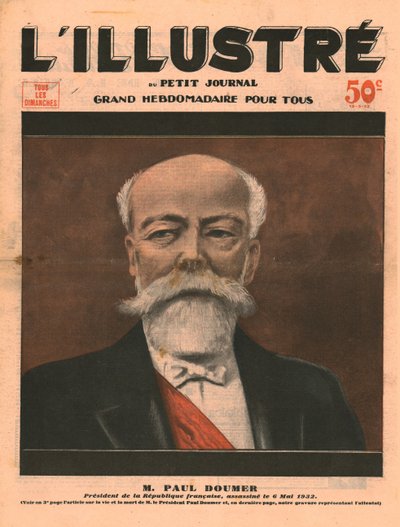 1932年5月6日、フランス共和国大統領のポールドゥーマーが暗殺された。 作： Unbekannt