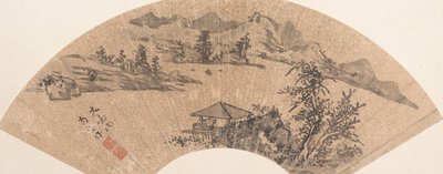 湖畔のパビリオン、17 世紀以降。 作： Unbekannt