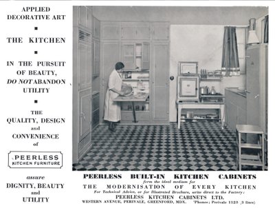 Peerlessビルトインキッチンキャビネット、1935年 作： Unbekannt