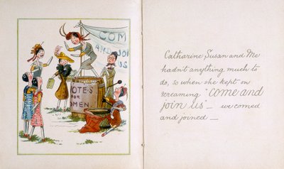 婦人参政権会議でのペグ人形、c1910 作： Unbekannt