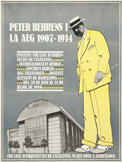 ピーターベーレンスとAEG 1907-1914のポスター 作： Unbekannt