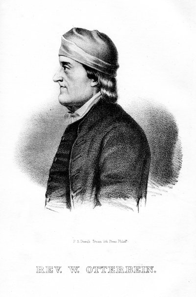 フィリップウィリアムオッターバイン、ドイツ系アメリカ人の聖職者、1854年 作： Unbekannt