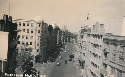 ボンベイのPhirozshah Mehta Road。 作： Unbekannt