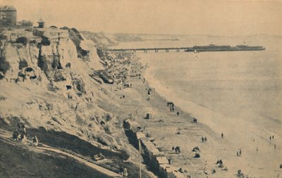 1929年、ダドリーチャインボスコムピアからの桟橋と砂浜 作： Unbekannt