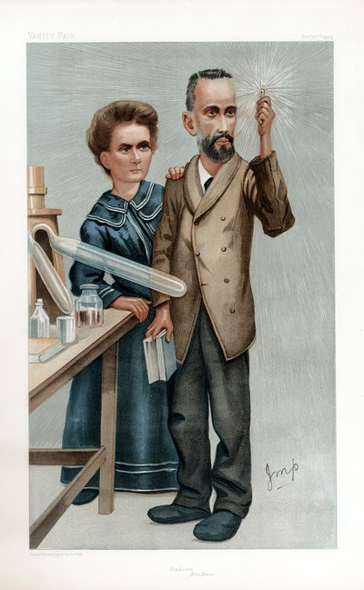 ピエールとマリーキュリー、フランスの物理学者、1904年 作： Unbekannt