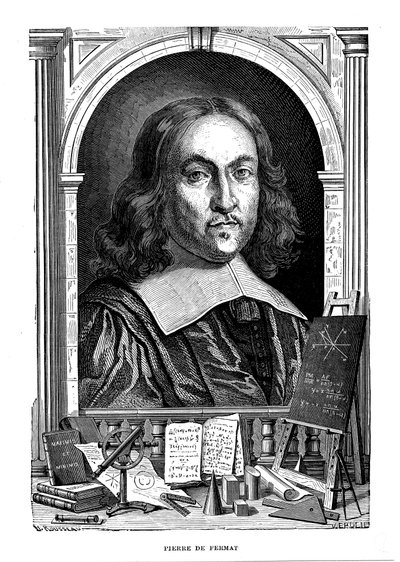ピエールドフェルマー、17世紀のフランスの数学者、1870年 作： Unbekannt