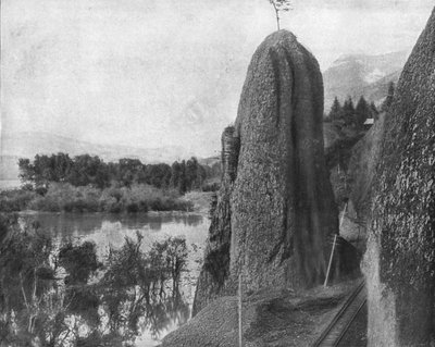 ヘラクレスの柱、コロンビア川、米国、c1900。 作： Unbekannt