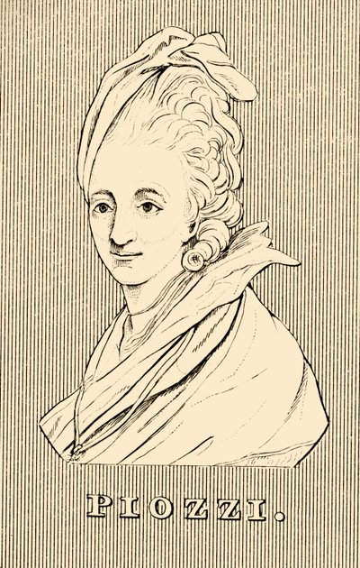 Piozzi、1741-1821、1830。 作： Unbekannt