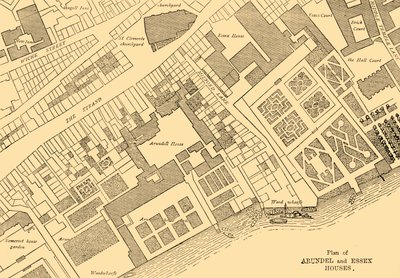 アランデルとエセックスの家の計画、1881年。 作： Unbekannt
