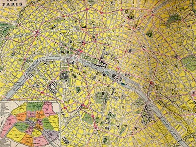 パリの計画-光の都心地区、c1930s 作： Unbekannt