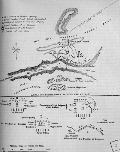 タマイの戦いの計画、1884年3月13日、c1881-85 作： Unbekannt