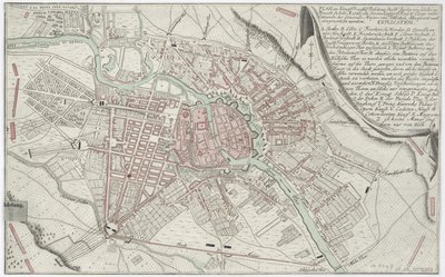 1760年のベルリンの地図 作： Unbekannt