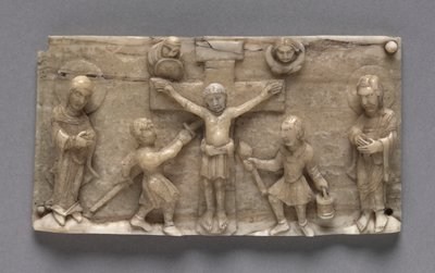 はりつけを示す携帯用祭壇のプラーク、1050-1100。 作： Unbekannt