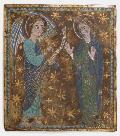 受胎告知のプラーク、カタロニア語または中央イタリア語、約。 1200-1225。 作： Unbekannt