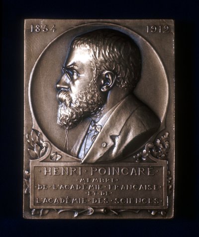 1912年フランスの数学者アンリポアンカレの死を記念するプラケット 作： Unbekannt