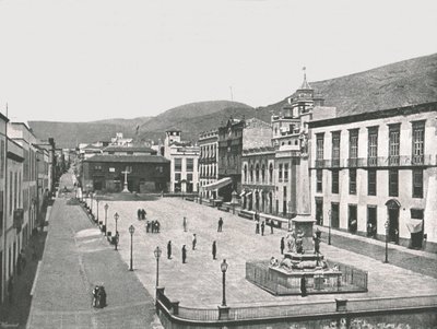 プラザデラカンデラリア、サンタクルスデテネリフェ、カナリア諸島、スペイン、1895年。 作： Unbekannt