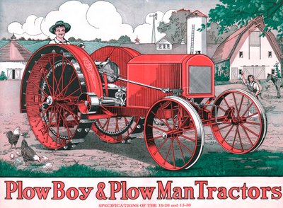 PloughBoy＆PloughManトラクター、c1916 作： Unbekannt