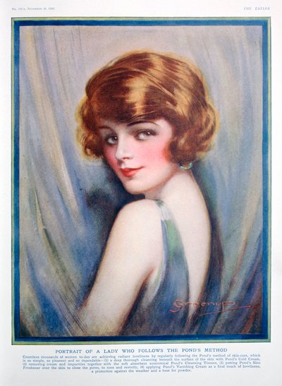 池クリーム広告、1928 作： Unbekannt
