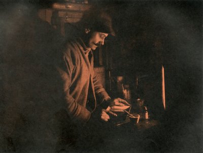 暗い部屋でプレートを作成するためのポンティング、c19101913、1913。 作： Unbekannt