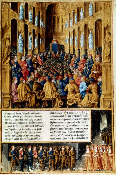 教皇都市2世、フランス、クレルモン公会議の議長、1095年c1490 作： Unbekannt