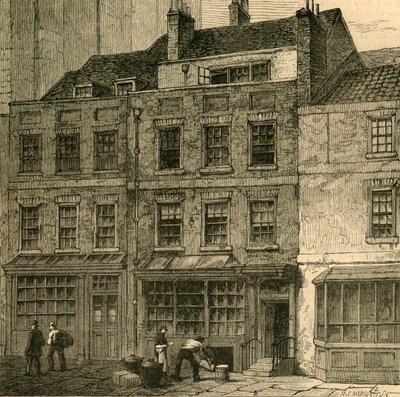 教皇の家、プラウコート、ロンバードストリート1860、1897。 作： Unbekannt