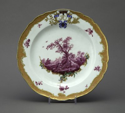 オルロフサービスの磁器プレート、1770年頃 作： Unbekannt