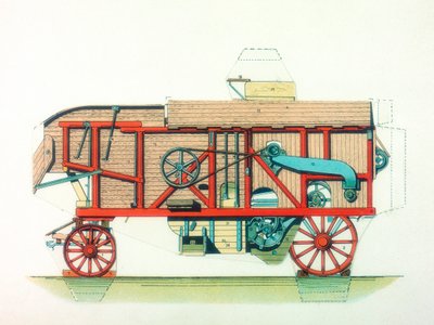 ポータブル脱穀機、C1910 作： Unbekannt