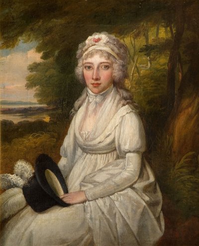 オスラー家の女性の肖像、1780～1800年。 作： Unbekannt