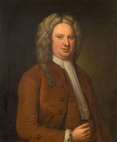 未知の男の肖像、おそらくクローベリー・ホルテ、1720-1740年。 作： Unbekannt