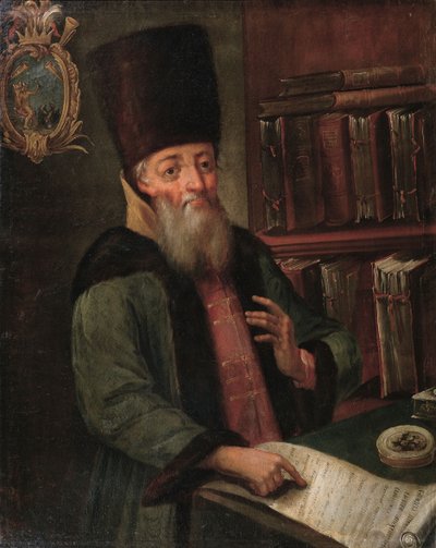 17世紀のAfanasy Lavrentievich Ordin-Naschokin 1605-1680の肖像 作： Unbekannt