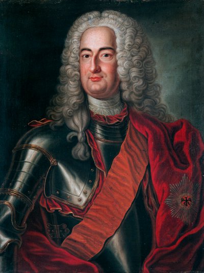 アルブレヒト・ヴォルフガングの肖像、ショームバーグ・リッペ伯爵（1699-1748） 作： Unbekannt