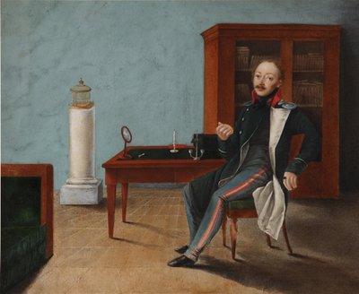 1820年代に彼のスタジオにいたアレクサンドルステパノビッチタリジン1795-1858の肖像 作： Unbekannt