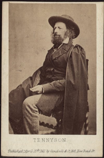 アルフレッド・ロード・テニソンの肖像 1809-1892年 1861年 作： Unbekannt