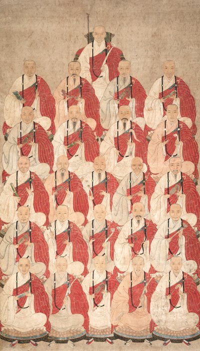 オバク教の僧侶の肖像画、1600年代。 作： Unbekannt