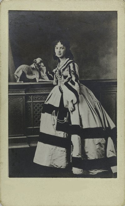 コーラ・パールの肖像（1836-1886）1865年頃 作： Unbekannt