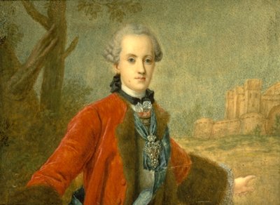 キリル・ラズモフスキー伯爵1728-1803の肖像、18世紀半ばのウクライナ最後のヘトマン。 作： Unbekannt