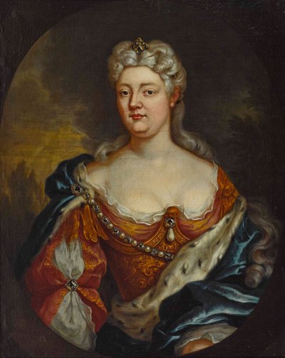 ナッソーザールブリュッケン1704-1774のキャロライン伯爵夫人の肖像、c。 1725年。 作： Unbekannt