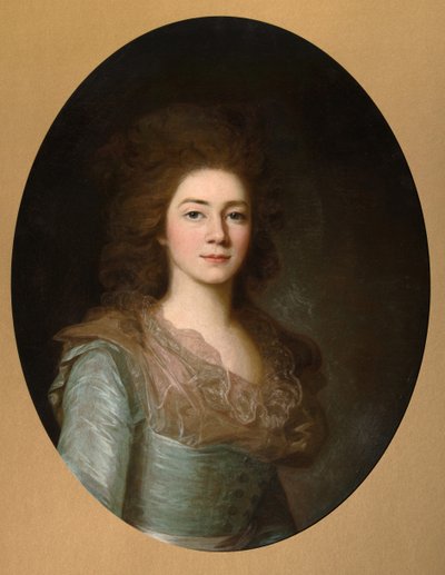 伯爵夫人Varvara Ivanovna Golitsyna -1804の肖像、nee Shipova、1790年代 作： Unbekannt