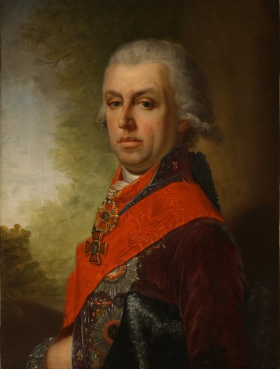 Dmitri Prokofievich Troshchinsky 1754-1829、1800年代の肖像 作： Unbekannt