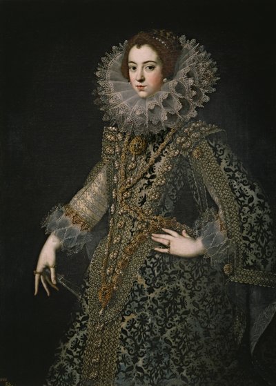 フランスのエリザベスの肖像1602-1644、スペインの女王の配偶者、c。 1620 作： Unbekannt