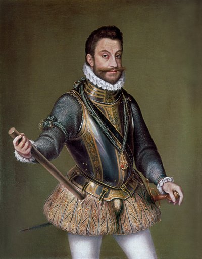 サヴォワ公爵エマニュエル・フィリベールの肖像（1528-1580年 作： Unbekannt
