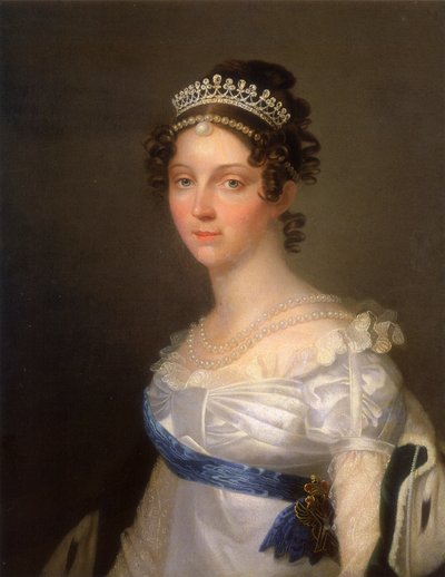 エンプレスエリザベスアレクセイエフナの肖像、バーデンのルイーズ王女1779-1826、1806年後 作： Unbekannt