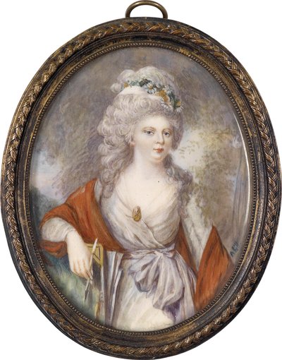 ヴュルテンベルク1759-1828年の19世紀初頭のマリアフェオドロフナソフィードロテア皇后の肖像。 作： Unbekannt