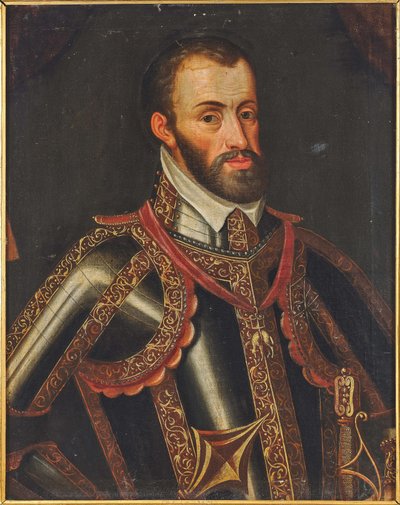 オーストリア大公フェルディナンド2世（1529-1595）の肖像。 作： Unbekannt