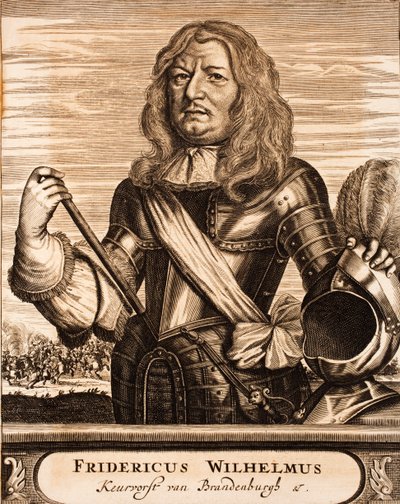 フレデリックウィリアム1620〜1688年の肖像、プロイセン公爵ブランデンブルク選挙人、1675年。 作： Unbekannt