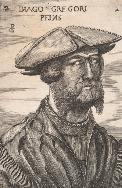 Georg Pencz Imago Gregori Peinsの肖像。 作： Unbekannt