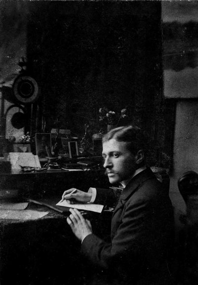 Hugo von Hofmannsthal 1874-1929、1899年頃の肖像。 作： Unbekannt