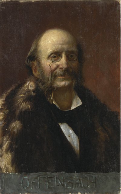 ジャック・オッフェンバッハの肖像1819-1880 作： Unbekannt